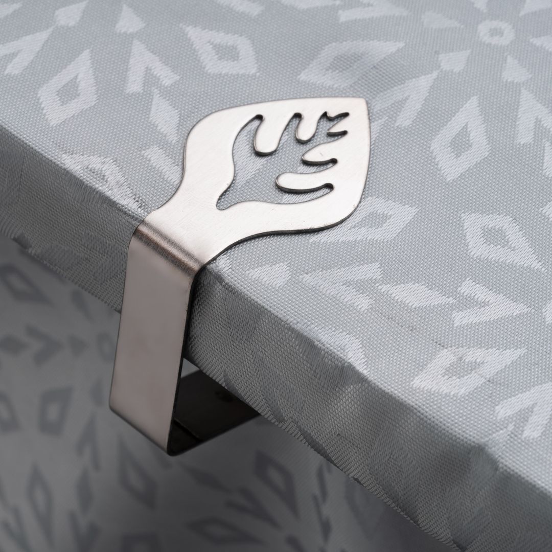 Laro 8-192 Stück Premium Qualität Tischtuchklammern Edelstahl, Tischdeckenklammer Tischabdeckungsklemmen Tischdecke Tischdeckenhalter Clips Tischtuch Clips – Silber