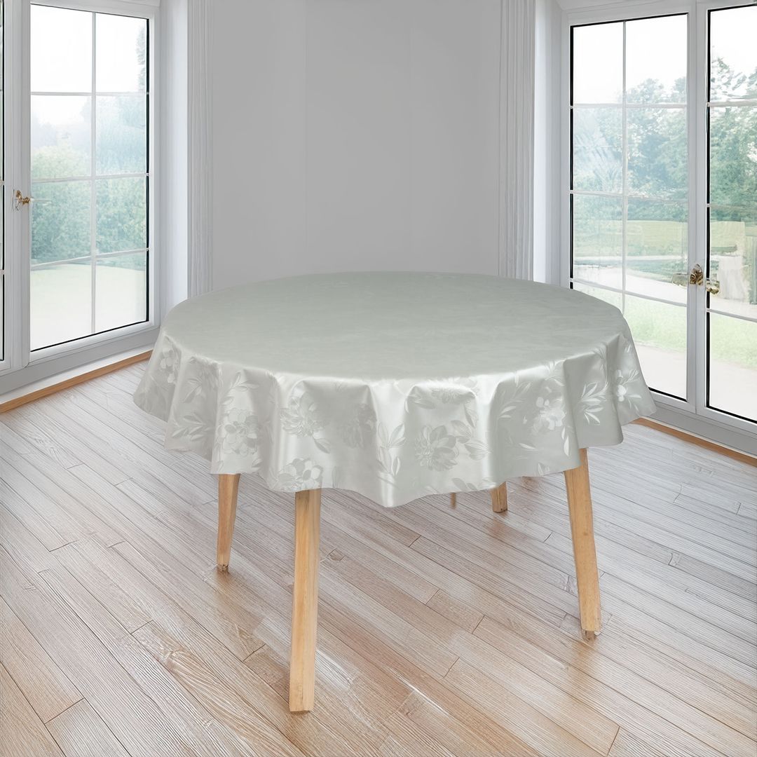 Laro rund 140 cm wachstuchtischdecke Tischdecke abwaschbar pvc