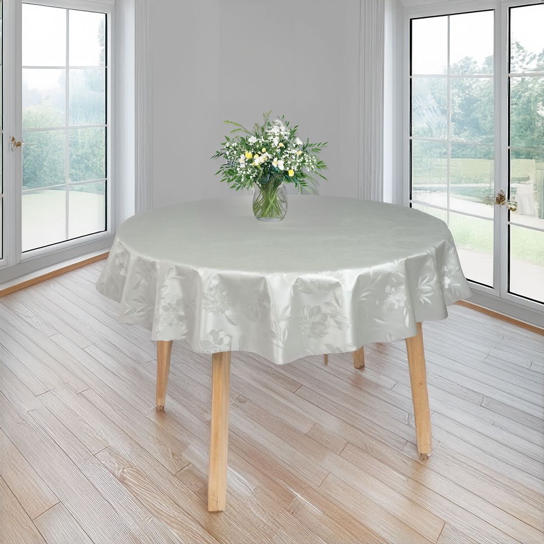 Laro rund 140 cm wachstuchtischdecke Tischdecke abwaschbar pvc