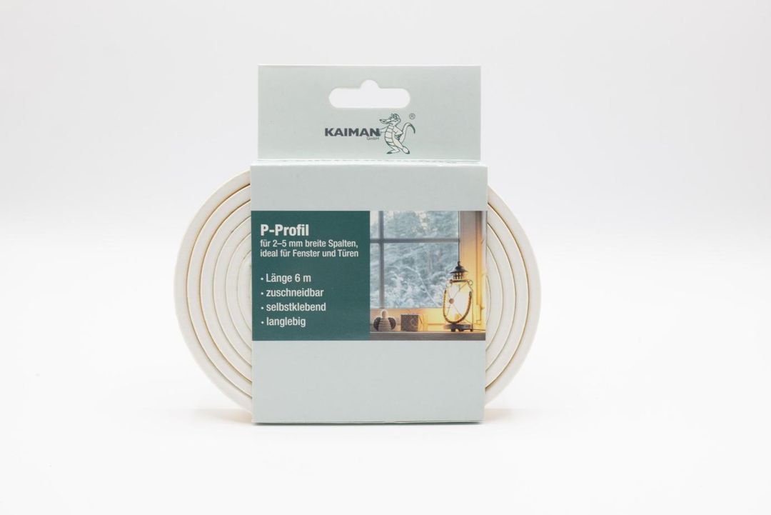 Laro Türdichtung Weiß 9mmx5,5mm 3x6m/6x6m/9x6m Selbstklebendes Profil