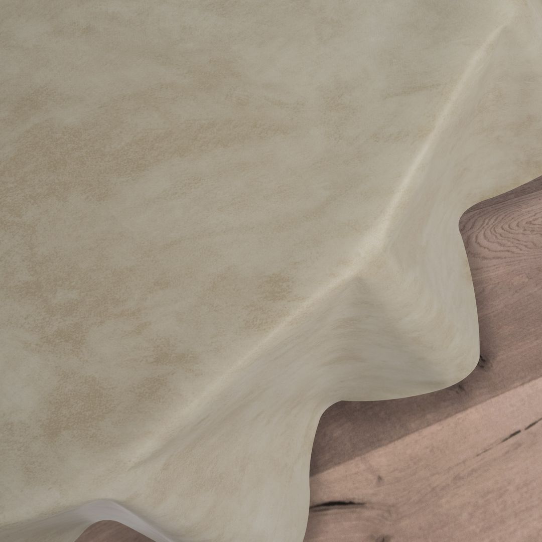laro Rund 140 cm Wachstuchtischdecke Tischdecke Abwaschbar PVC Marmor Beige Rund 140cm