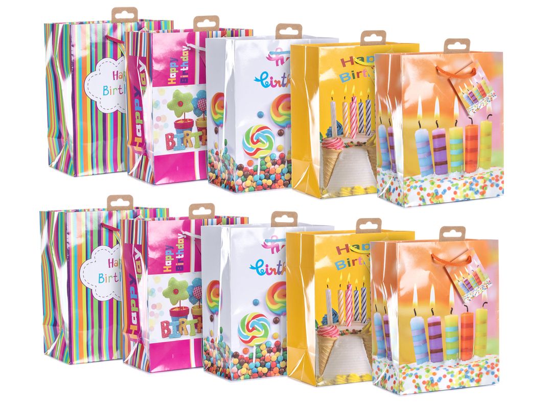Laro Medium Geschenktüten 10-100 Stk - Perfekte Verpackung für vielseitige Geschenke