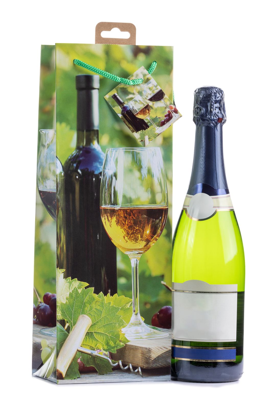 Laro Flaschentüten 10-100 Stk - Stilvolle Verpackung für Flaschengeschenke verschiedene Muster