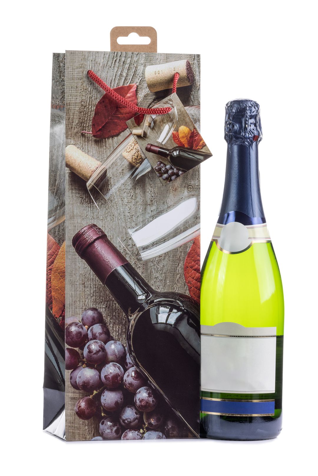 Laro Flaschentüten 10-100 Stk - Stilvolle Verpackung für Flaschengeschenke verschiedene Muster