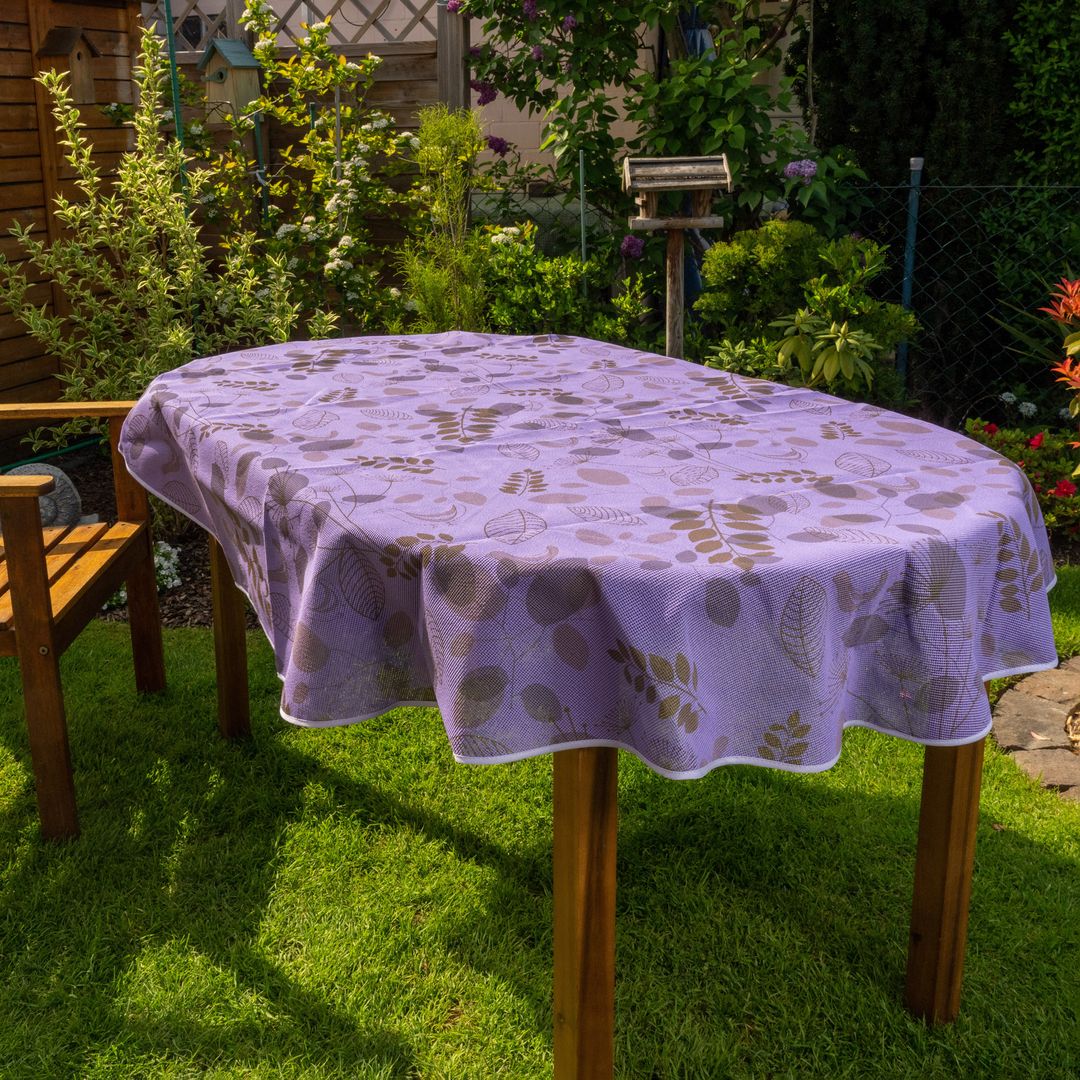 laro Gartentischdecke Wetterfest Rutschfest Oval