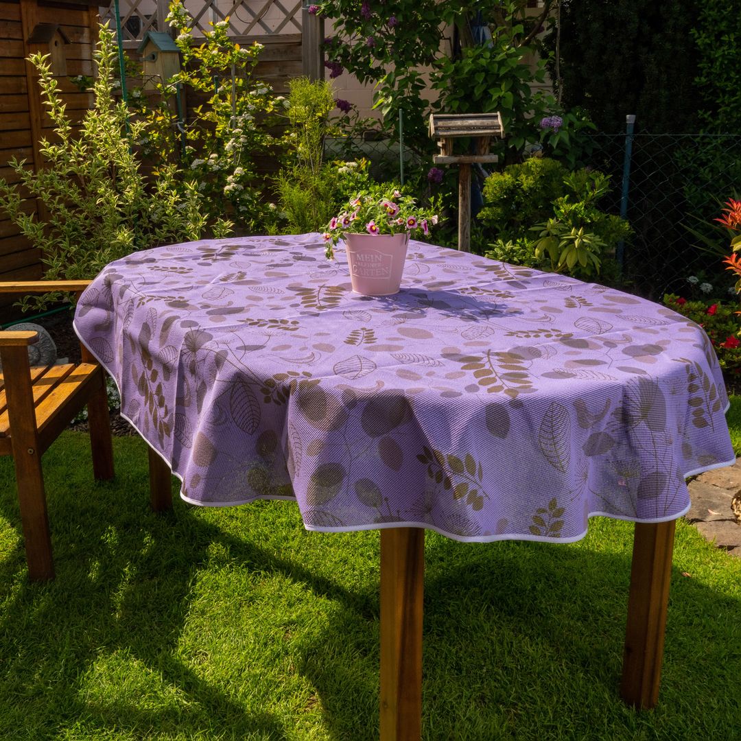 laro Gartentischdecke Wetterfest Rutschfest Oval