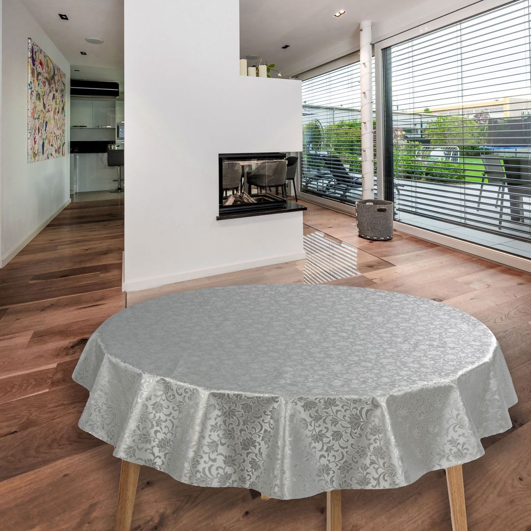 Laro rund 140 cm wachstuchtischdecke Tischdecke abwaschbar pvc