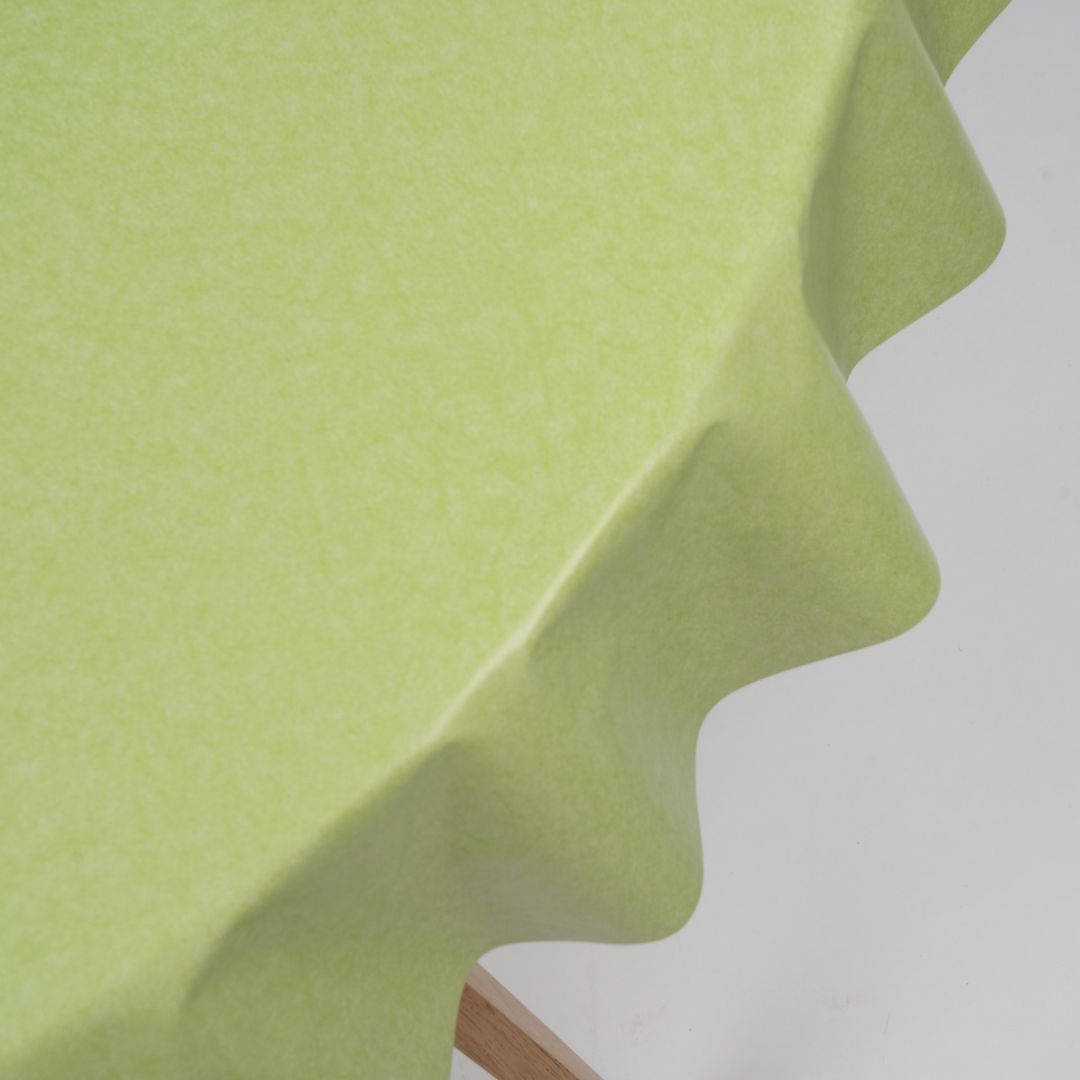 Wachstuch-Tischdecken Uni Grün Rund 140cm