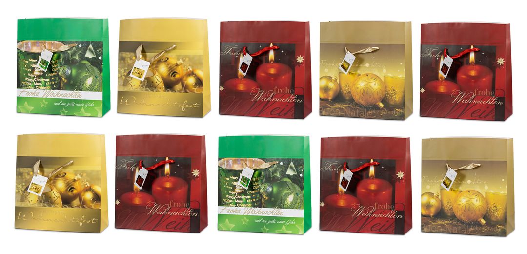 Laro Premium Geschenktaschen Geschenktüten Weihnachten 10/20/40/100stk Large