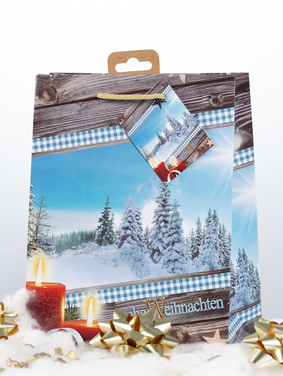 Laro Premium Geschenktaschen Geschenktüten Weihnachten 10/20/40/100stk Medium
