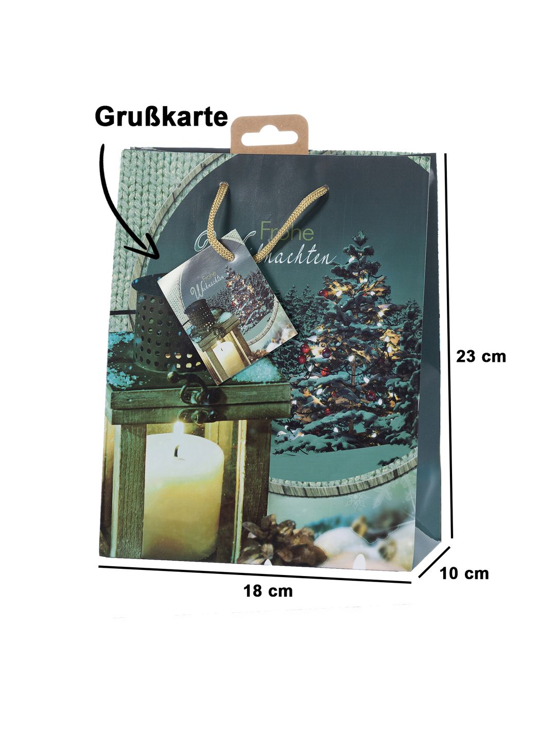 Laro Premium Geschenktaschen Geschenktüten Weihnachten 10/20/40/100stk Medium