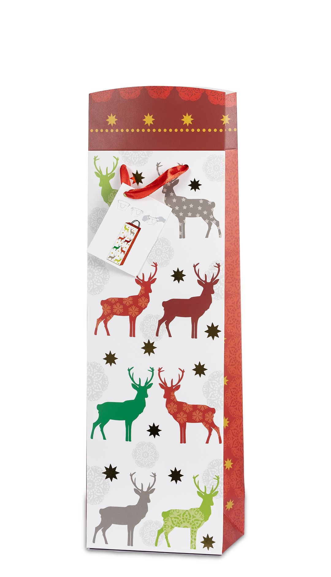 Laro Premium Weinflaschentüten Geschenktüten Weihnachten 10/20/40/100stk Large