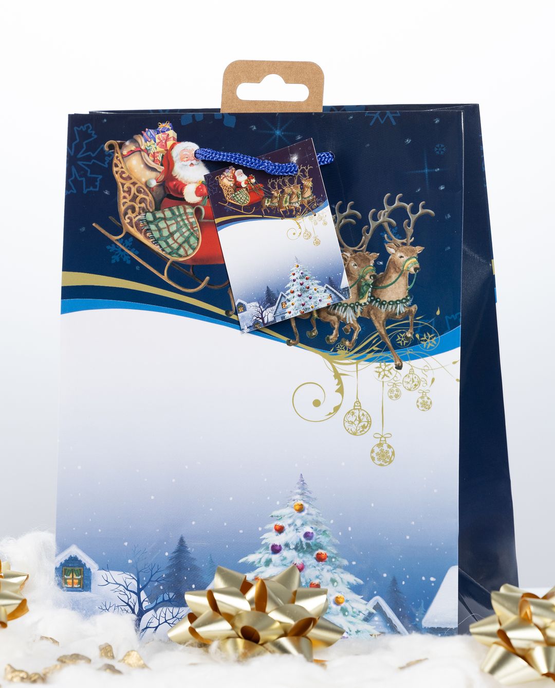 Laro Premium Geschenktaschen Geschenktüten Weihnachten 10/20/40/100stk Medium