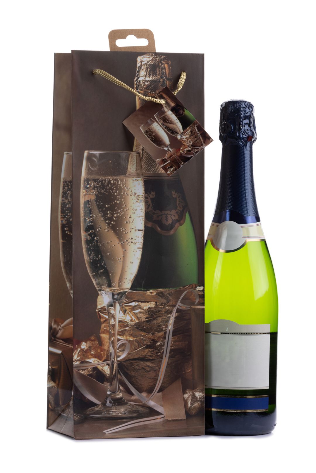 Laro Flaschentüten 10-100 Stk - Stilvolle Verpackung für Flaschengeschenke verschiedene Muster