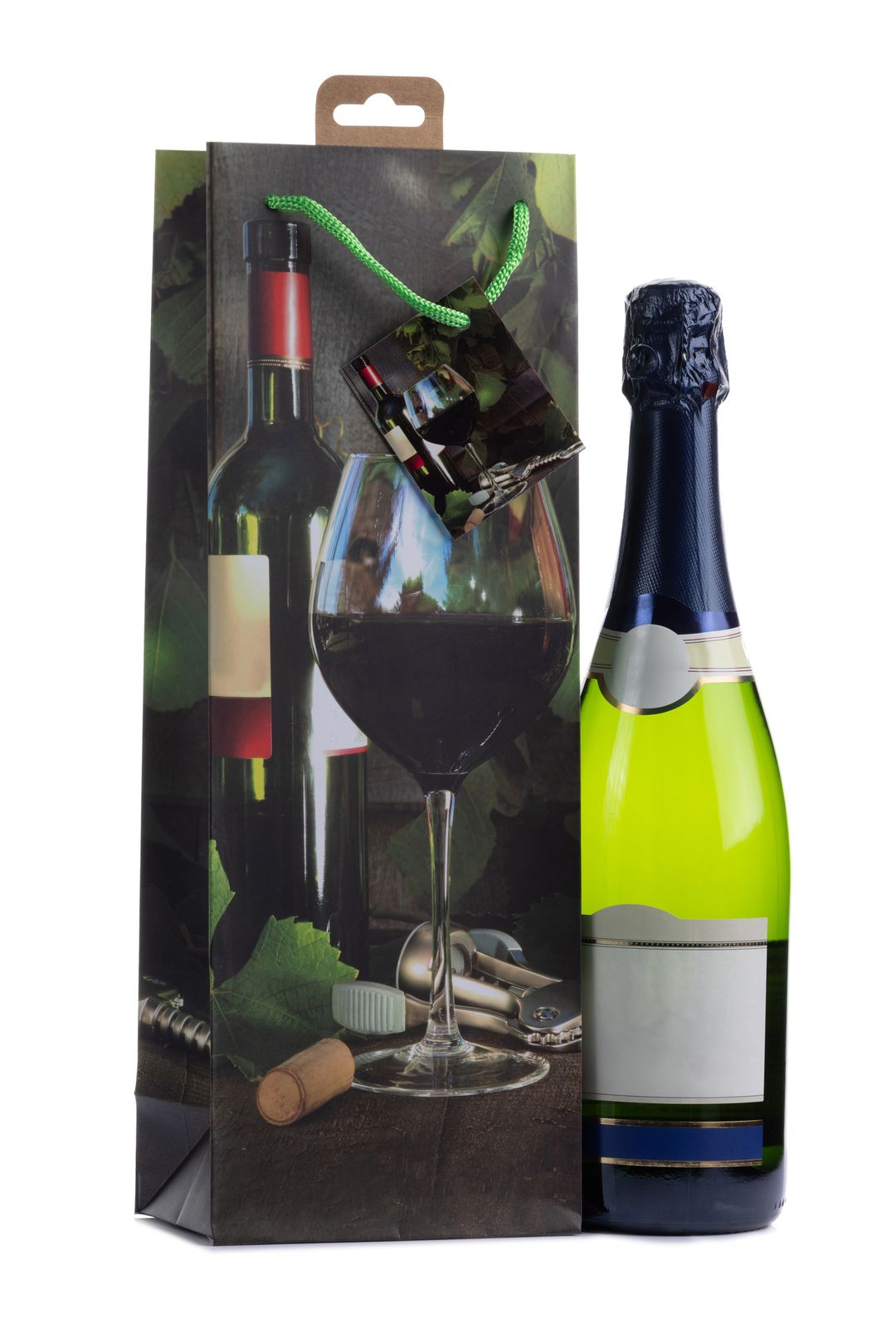 Laro Flaschentüten 10-100 Stk - Stilvolle Verpackung für Flaschengeschenke verschiedene Muster