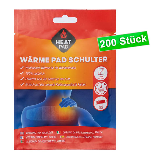 LARO Schulter Wärmepflaster 200 Stk – 8 h Wärme & Entspannung