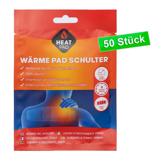 LARO Schulter Wärmepflaster 50 Stk – 8 h Wärme & Entspannung