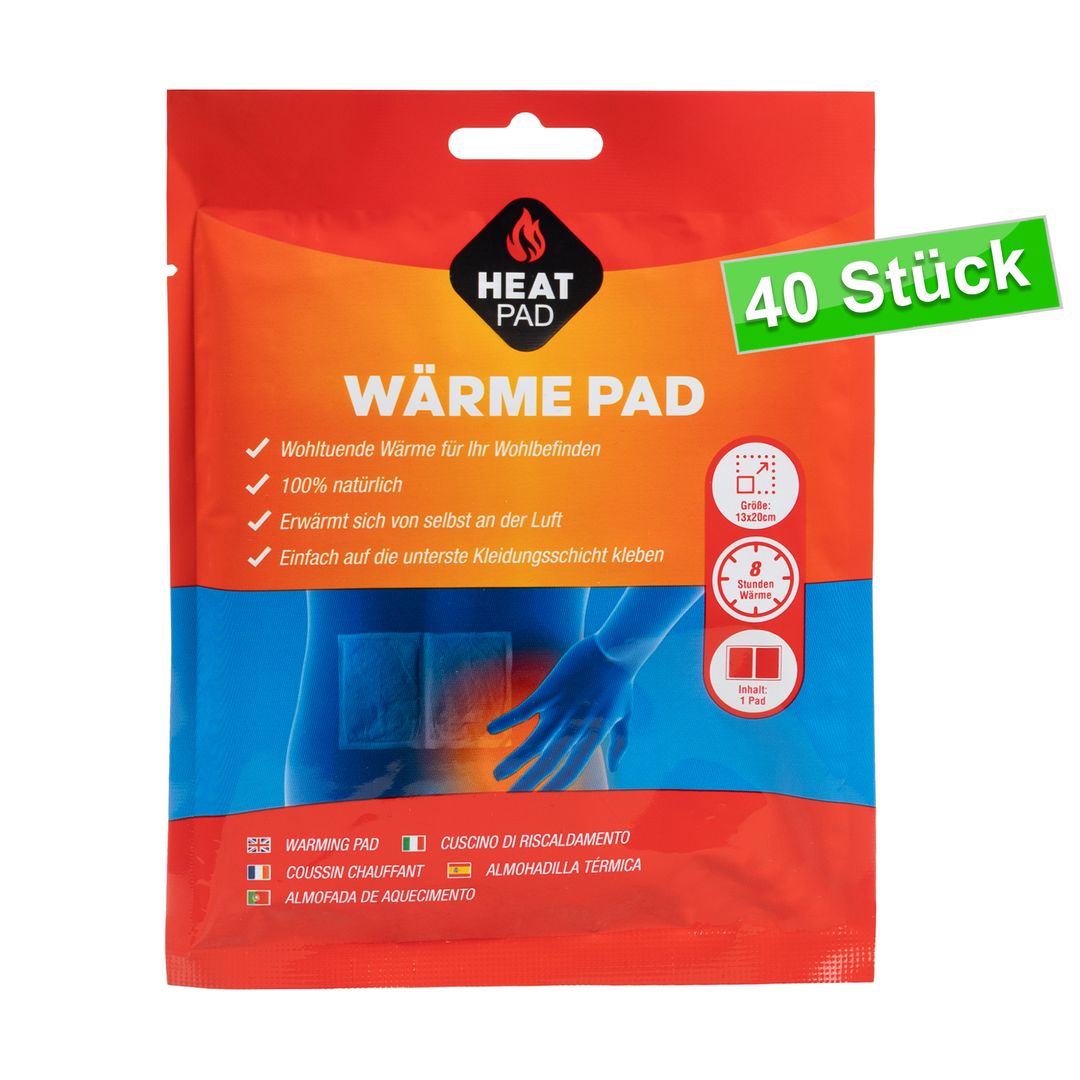 LARO XXL Wärmepflaster 40 Stk – 8 h Wärme für Rücken & Muskeln