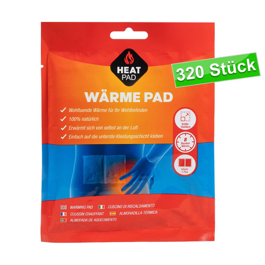 LARO XXL Wärmepflaster 320 Stk – 8 h Wärme für Rücken & Muskeln