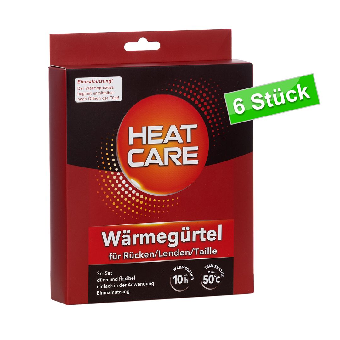 LARO Wärmegürtel 6 Stk S-XL – 10 h Wärme für Rücken & Bauch