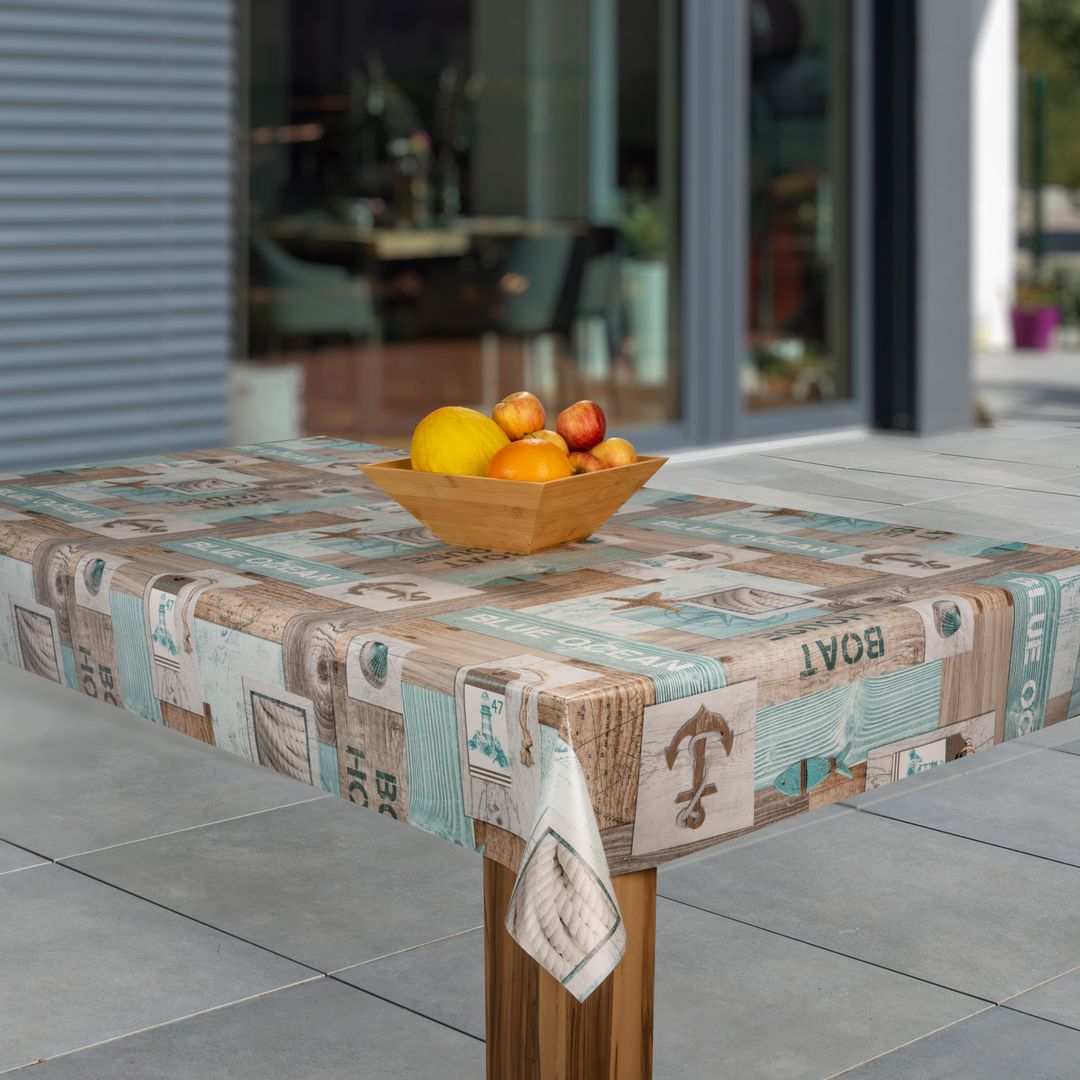 Wachstuch-Tischdecken Anker Boot Ozean Maritim rechteckig