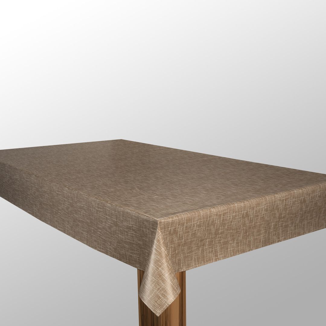Wachstuch-Tischdecken Weihnachten Beige Braun rechteckig