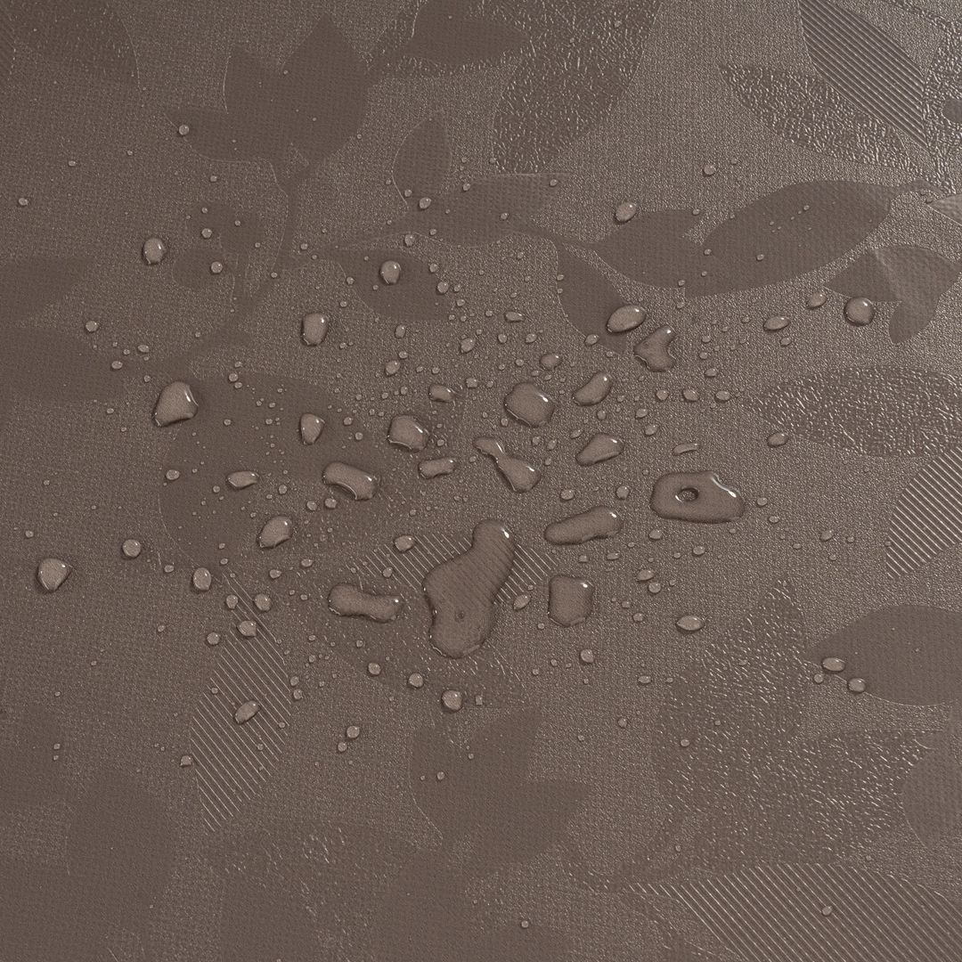 Wachstuch-Tischdecken Braun Grau Metallic geprägt rechteckig