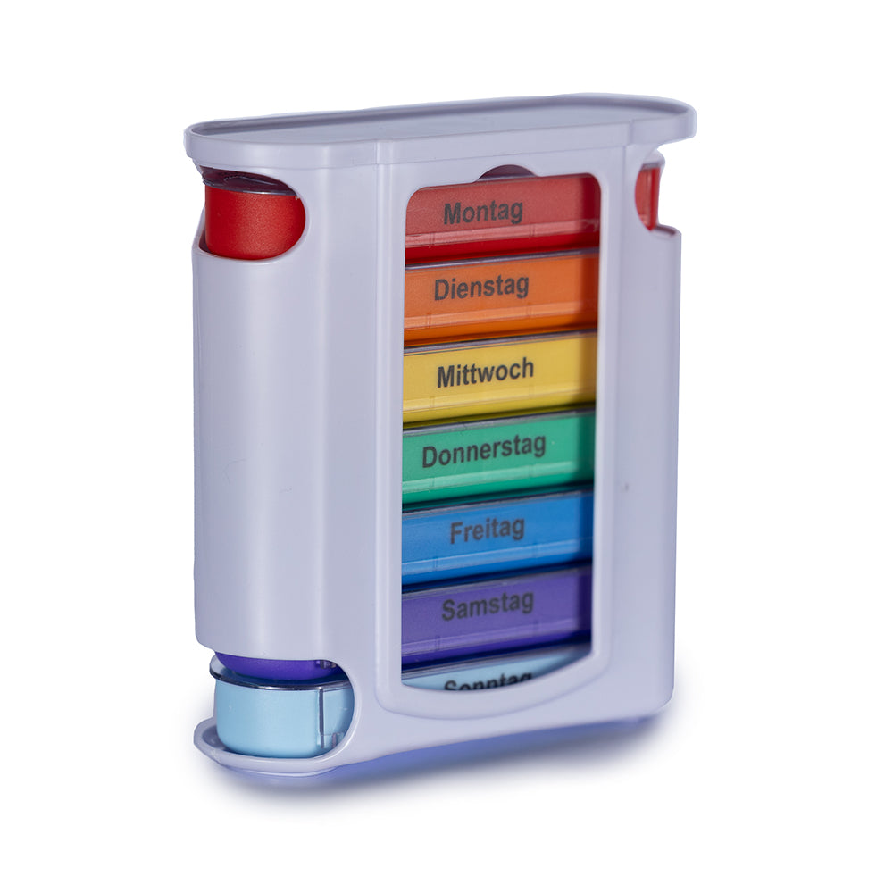 Laro Tablettenbox Bunt 7 Tage – 4 Fächer – 3/4//6/12/24/48/96 Stück