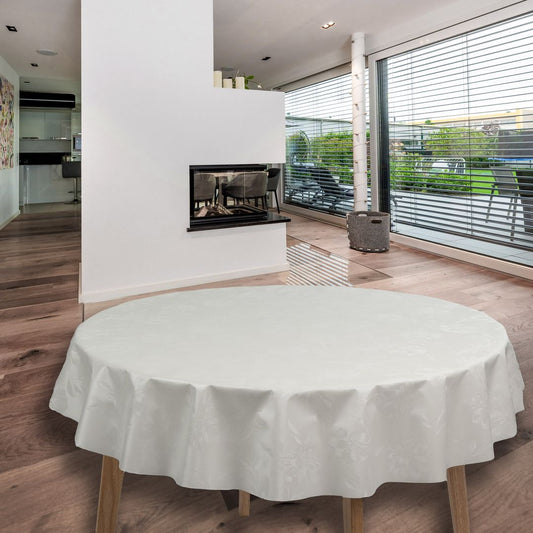 Laro rund 140 cm wachstuchtischdecke Tischdecke abwaschbar pvc