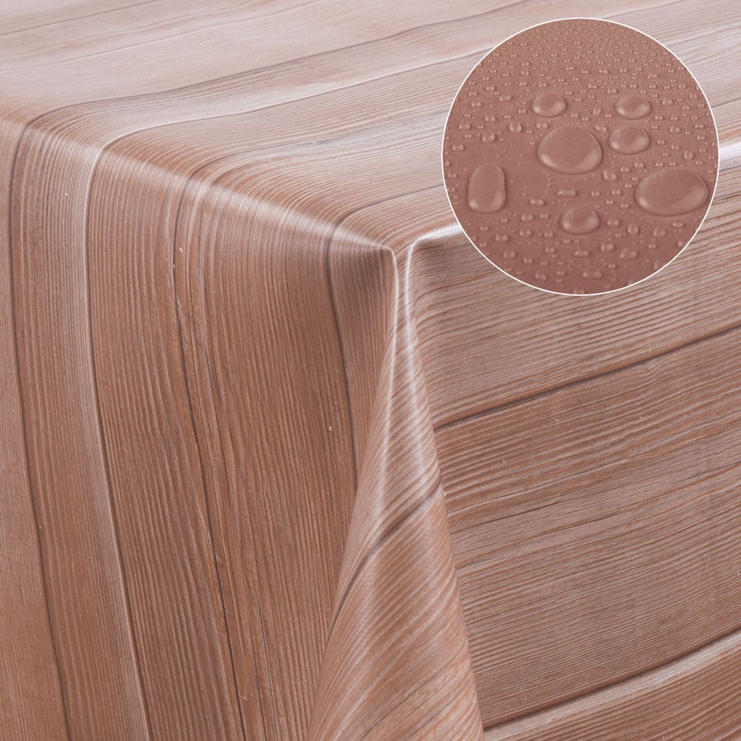 Wachstuch-Tischdecken Holz Optik rechteckig