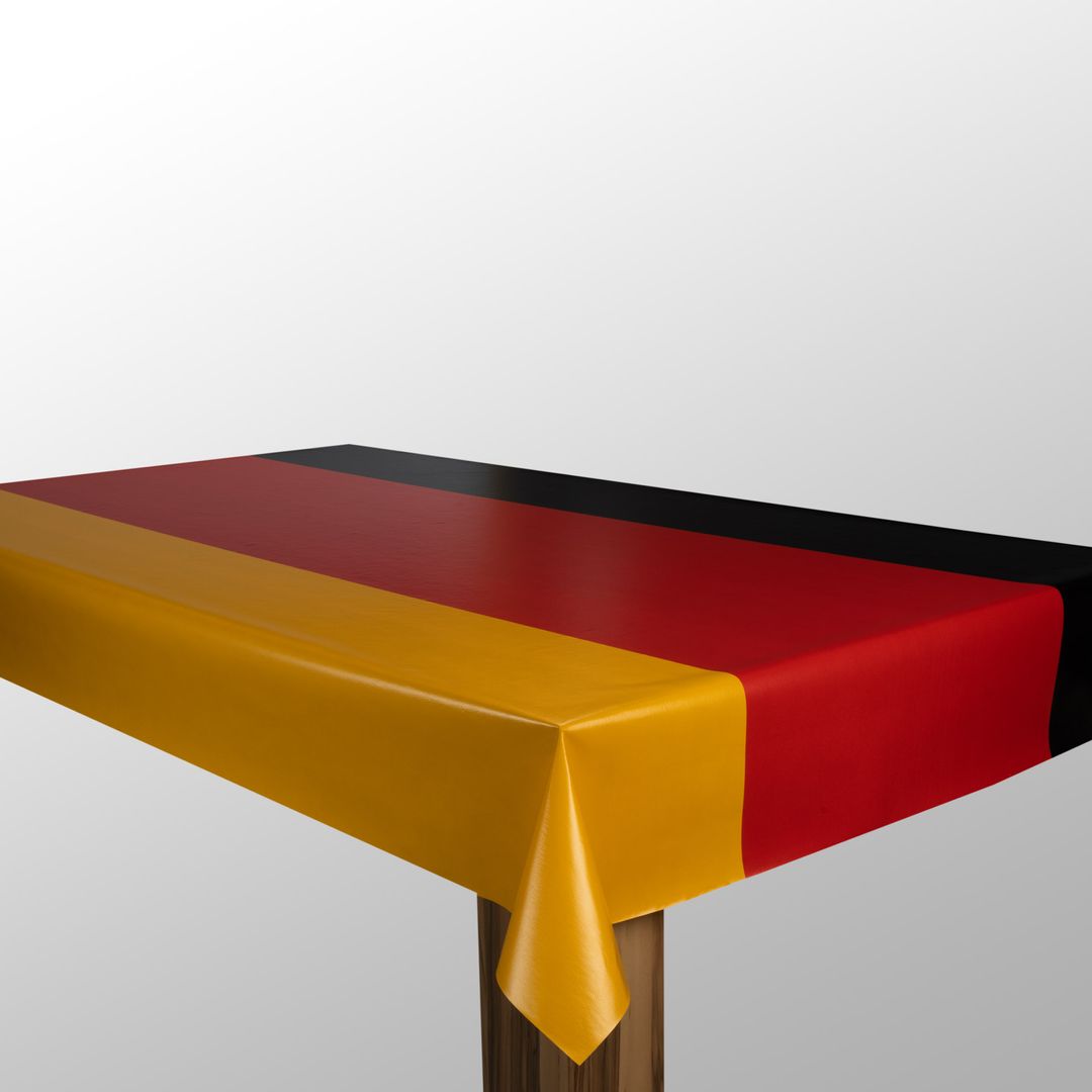 Wachstuch-Tischdecken Deutschland WM Flagge rechteckig