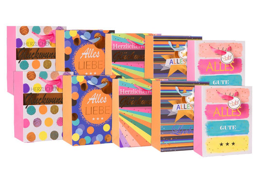 Laro Geburtstagstüten Medium Geburtstag Medium 10-100 Stk - Kreative Verpackung für besondere Momente