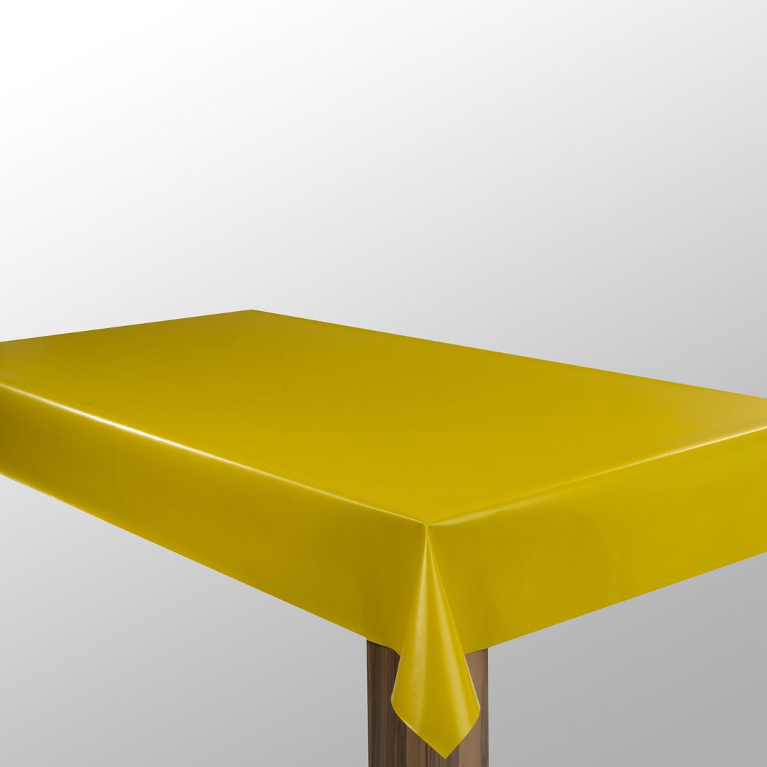 Wachstuch-Tischdecken Gelb Metallic rechteckig