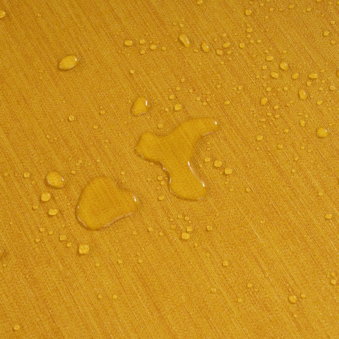 Wachstuch-Tischdecken Gelb Orange Fasen Leinenoptik rechteckig