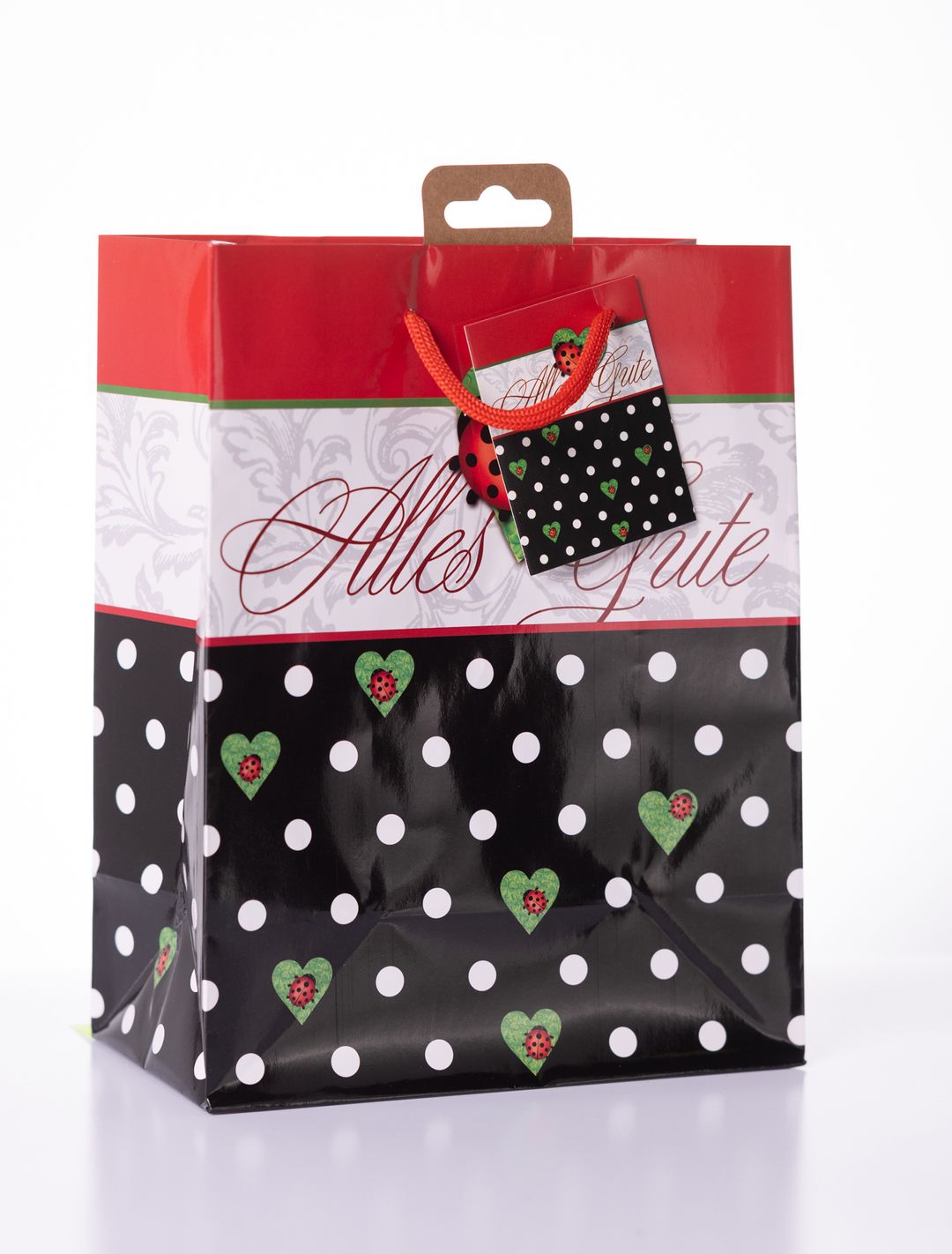 Laro Geschenktüten Medium Glück Rustikal Medium 10-100 Stk - Kreative Verpackung für besondere Momente