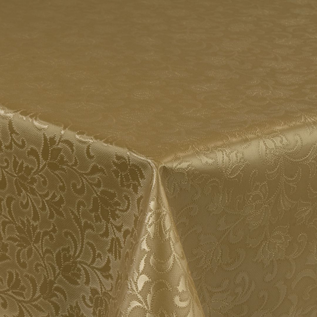 Wachstuch-Tischdecken Gold geprägt rechteckig