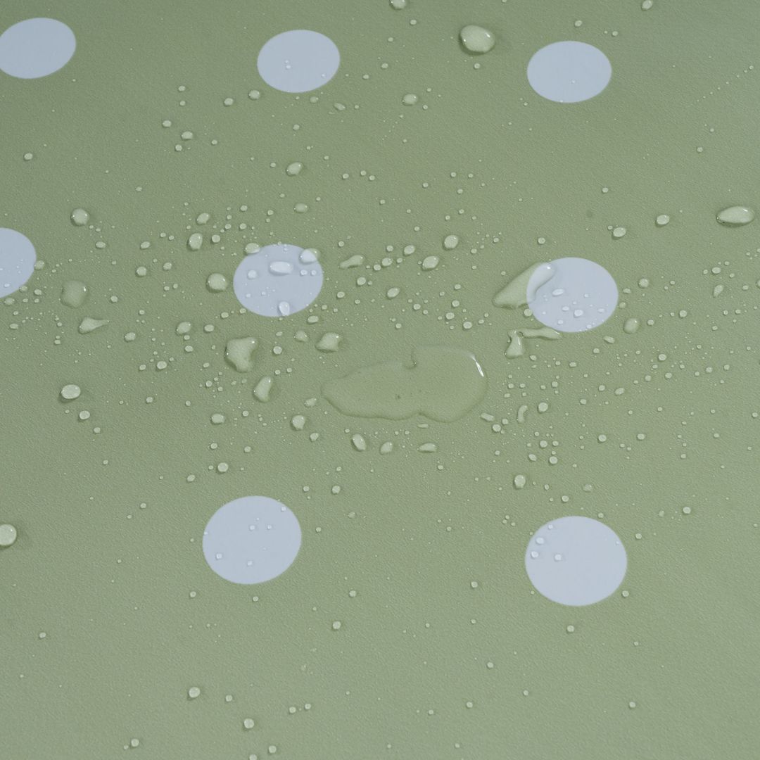 Wachstuch-Tischdecken Grün Limette Punkte rechteckig