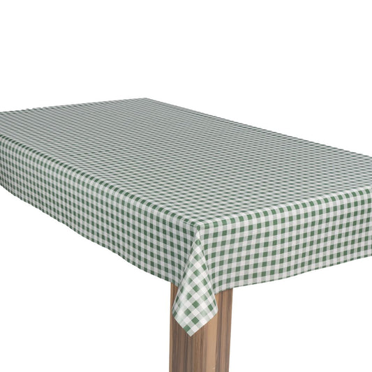 laro Wachstuch-Tischdecke Wachstischdecke Gartentischdecke KaroKariertDunkelgrün