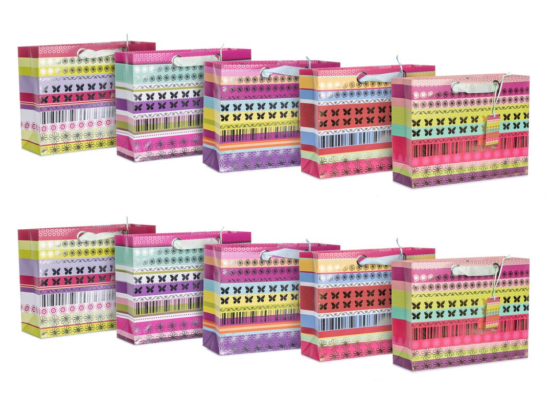 Laro Premium Querformat Geschenktüten 10-100 Stk - Kreative Verpackung für besondere Momente