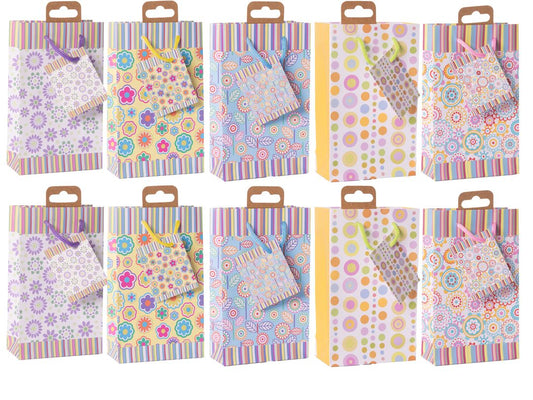 Laro Geschenktüten Mini Mandala Mini 10-100 Stk - Kreative Verpackung für besondere Momente