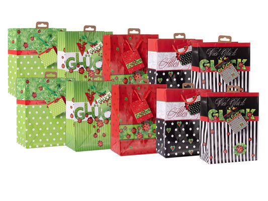 Laro Geschenktüten Medium Marienkäfer Medium 10-100 Stk - Kreative Verpackung für besondere Momente