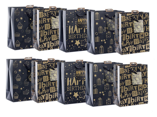 Laro Medium Premium Geschenktüten 10-100 Stk - Exklusive Verpackung für stilvolle Geschenke