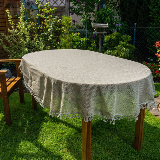 laro Gartentischdecke Wetterfest Rutschfest Oval