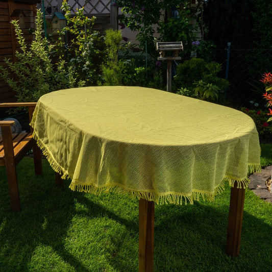 laro Gartentischdecke Wetterfest Rutschfest Oval