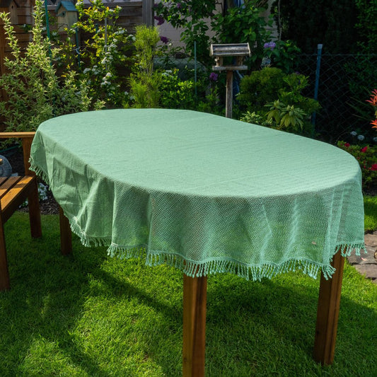 laro Gartentischdecke Wetterfest Rutschfest Oval