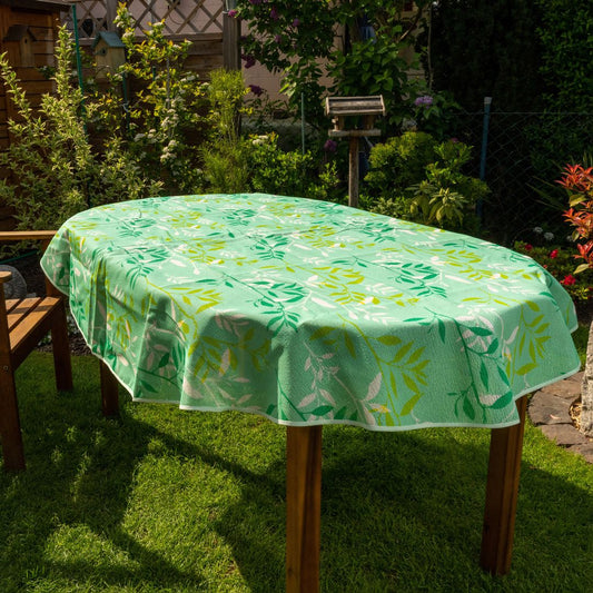 laro Gartentischdecke Wetterfest Rutschfest Oval