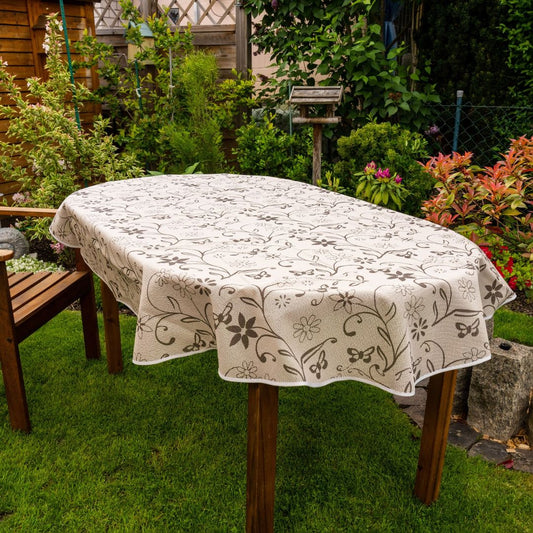 laro Gartentischdecke Wetterfest Rutschfest Oval