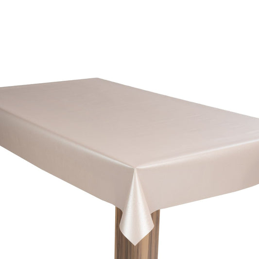 laro Wachstuch-Tischdecke Gartentischdecke Rosa Hochglanz Lederoptik