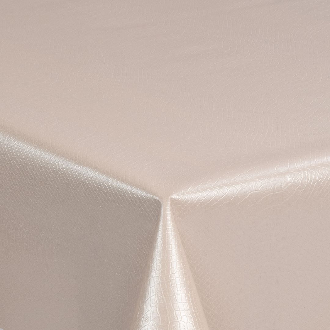 laro Wachstuch-Tischdecke Gartentischdecke Rosa Hochglanz Lederoptik