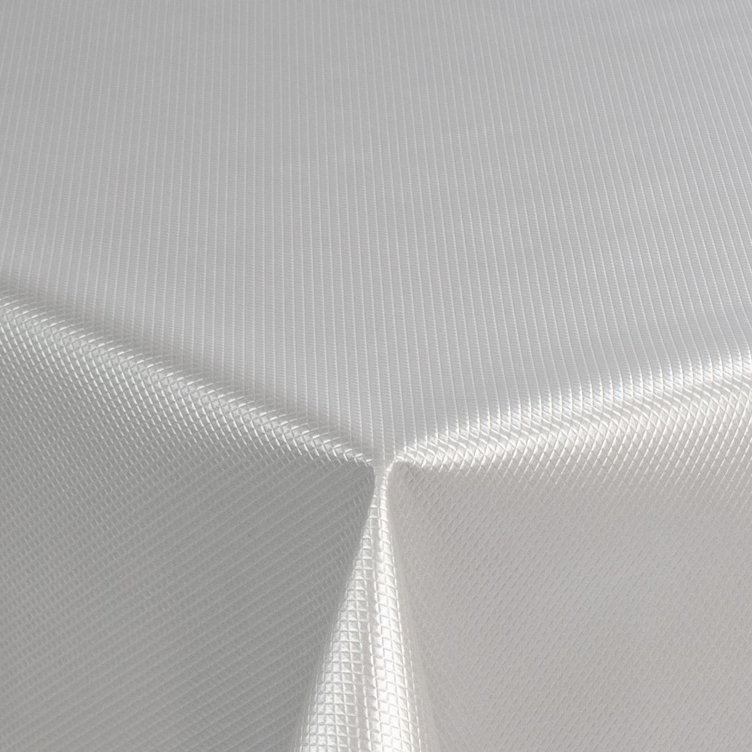 laro Wachstuch-Tischdecke Wachstischdecke Gartentischdecke Silber Karo Hochglanz